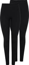 PIECES PCMAJA LEGGING 2 PACK NOOS Dames Legging - Maat M