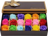 Moederdag cadeau – 18 Stuks Zeeprozen in Geschenkdoos – Multicolor – Moederdag + Valentijn + Verjaardag