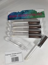Lipgloss flesje groot 5 stuks Kindercrea