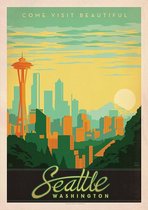 Vintage poster - Seattle  Washington state - Wandposter 60 x 40 cm