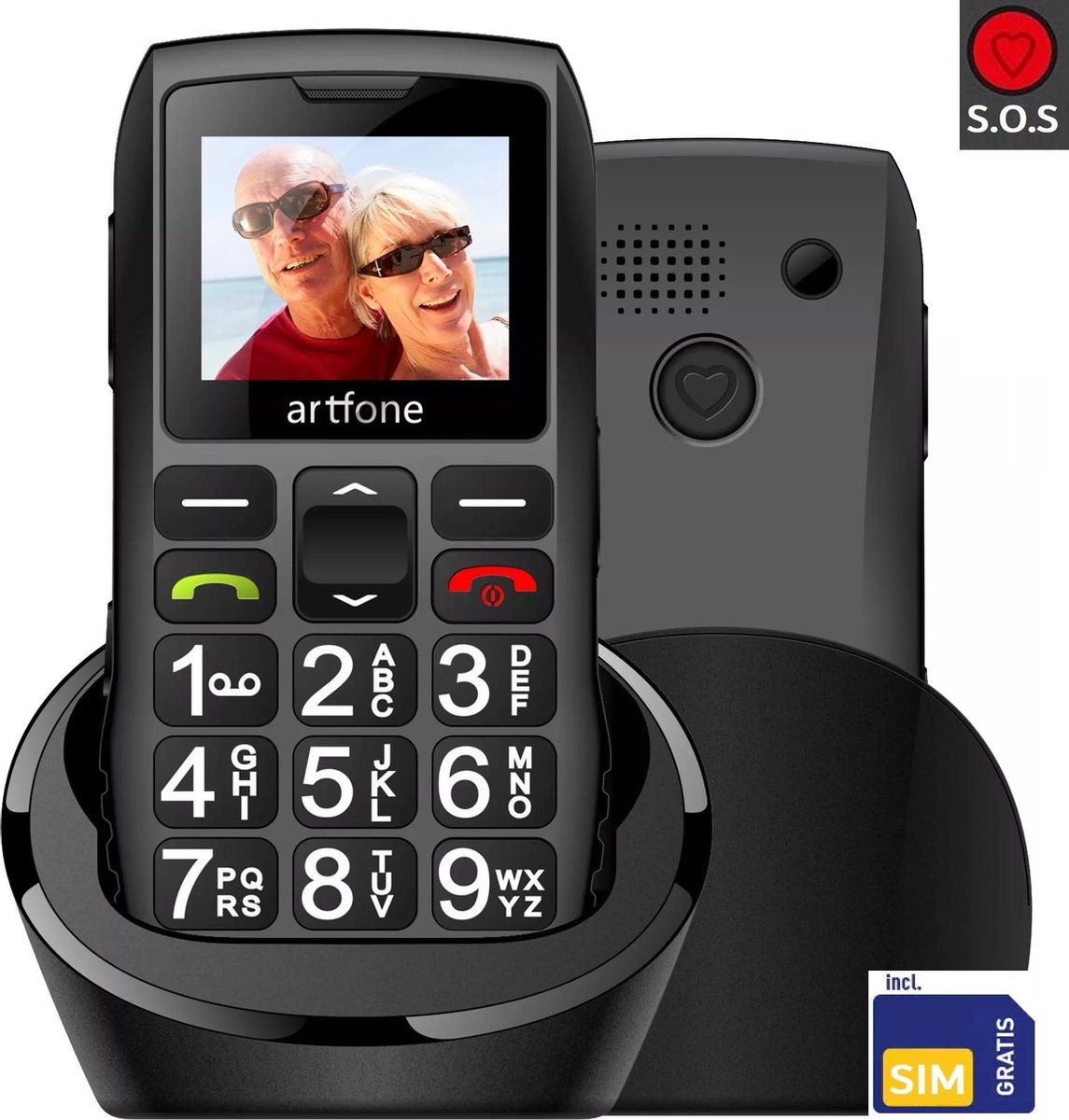 Mobiele Senioren Telefoon C1+ MET OPLAADSTATION GRATIS