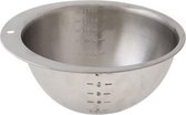 Mengkom - Beslagkom RVS -  maataanduiding - d25cm - 2,5l