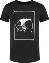 Collect The Label - Paradijs Strand T-shirt - Zwart - Unisex - M