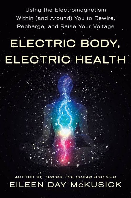 Couverture de livre représentant une forme humaine stylisée en méditation, entourée d'un paysage cosmique et éclairée par des éclairs.