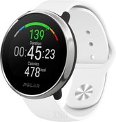 Siliconen Smartwatch bandje - Geschikt voor  Polar Ignite sport band - wit - Horlogeband / Polsband / Armband