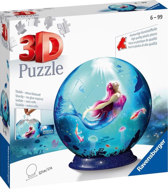 Ravensburger puzzleball Enchanting Mermaids - 3D Puzzel - 72 stukjes | bol .com