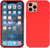 2.0 mm Dikke Backcover Hoesje - Fashion Telefoonhoesje - iPhone 12 Pro Hoesje Siliconen Case Hoes Cover - iPhone 12 Pro Hoesje en Cases - Rood