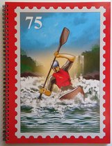 Postzegel Insteekboek Wildwaterkano