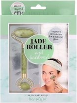 Jade Roller voor gezicht | Schoonheid om de uitstraling van uw huid te verbeteren, ontspanning te bieden, massage-verzorgingsroutine | 100% natuursteen kit voor & hals (green jade)