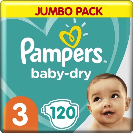 Door Herhaal kleuring Pampers - Baby Dry - Maat 3 - Maandbox - 120 luiers | bol.com