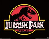 Affiche avec logo classique Jurassic Park 40x50cm