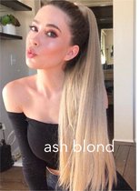 Ponytail Wrap Around Paardenstaart 55cm net echt haar 140gram 55cm ash blond