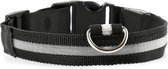 Led halsband - Lichtgevend - Veiligheid - Hond - Kat - Zwart - L - Pixypet
