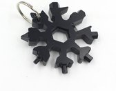 Frostflake - Multitool Sleutelhanger - Gereedschap - Zwart
