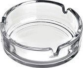 Asbak transparant glas - 10.6cm - voor binnen en buiten