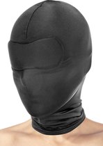 Fetish Tentation - Bondage Masker- Verstevigde Blinddoek en Luchtdoorlatend Bivakmasker - Zwart