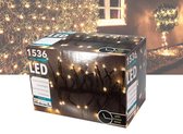 Kerstverlichting warm wit - Cluster 1536 LED Goud - 10M - Voor Binnen & Buiten IP44 -  Met Timer - Kerstboomverlichting - Kerst versiering