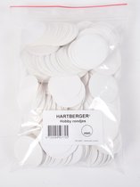 Hartberger Hobby rondjes – 250 gram - diameter: 39,5 mm - DIY hobby knutsel karton rondjes - ook geschikt als labels kraftpapier