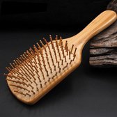 Bamboe haarborstel Medium rechthoekig - Plasticvrij - Milieuvriendelijk - Biologisch afbreekbaar
