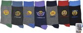 Emoji Sokken / Kousen Multipack 7-paar Jongens Maat 31/34 - Lucky  chaussettes socks