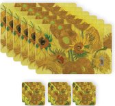 Van Gogh Zonnebloemen Placemat Onderzetter Pakket