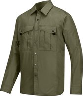 Snickers Workwear Rip Stop Shirt Lange Mouwen Olijfgroen S