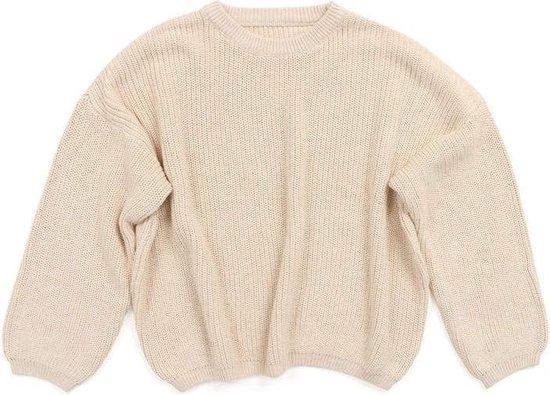 Uwaiah oversize knit sweater - Vanilla - Trui voor kinderen - 110/5Y