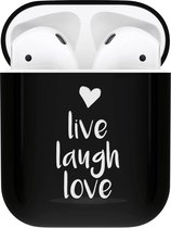 Étui Hardcover iMoshion Design pour les AirPods - Live Laugh Love