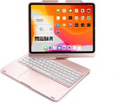 CaseBoutique Bluetooth Keyboard Case met Muis Trackpad en 360 graden scharnier - Compatible met iPad Air 10.9 (4e/5e generatie) - QWERTY indeling - Roze