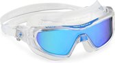 Aquasphere Vista Pro - Zwembril - Volwassenen - Blue Titanium Mirrored Lens - Transparant