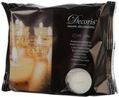 Decoris Premium theelicht 7 branduren 18 stuks transparante cup