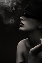 Smoking girl 180 x 120  - Plexiglas