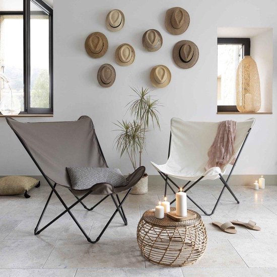 Lafuma POPUP XL LFM2777 グレー Lafuma Pop Up XL - Vlinderstoel - Inklapbaar - Grès/Taupe | bol