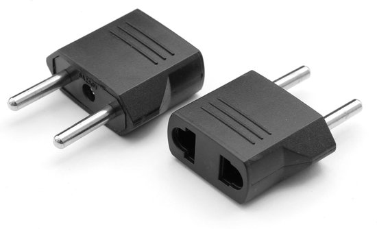 Adapter Verenigde Staten naar Europa - Mannelijke 2P stekker EU / 2P