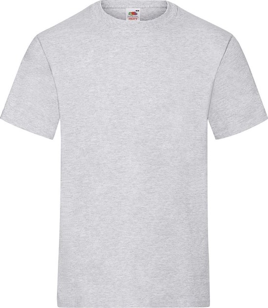 Fruit Of The Loom T-shirts - grijs - heren - ronde hals - 195 g/m2 - Ondershirt 2XL