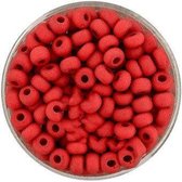 9387-054 Rocailles rood mat 4.5mm