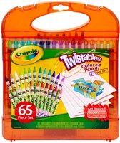 Crayola - Draaibare kleurpotloden en Papierset  voor kinderen - 65delig