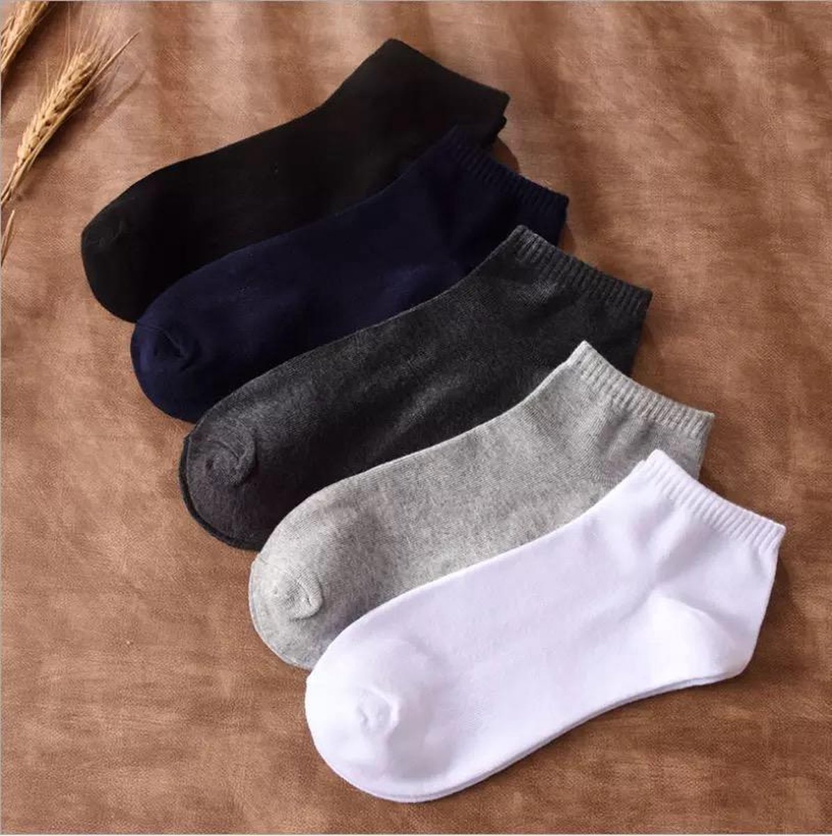 5 paar Sokkey mix kleur enkelsokken 38 - 43 - Sokkey - enkel sokken - sportsokken - sneakersokken - sokken - lage sokken - ankle socks - giftbox