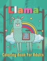 Llama Coloring Book For Adults
