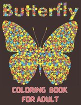 Butterfly coloring book for adult