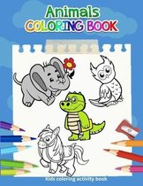 Animals coloring book (Kids coloring activity books)
