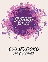 Sudoku Dificil 600 Sudoku con Soluciones