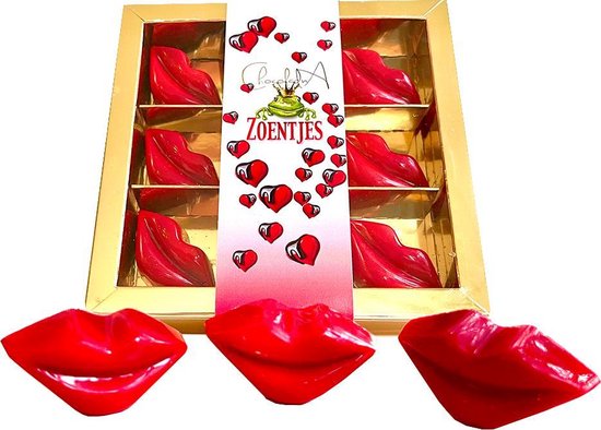 Sitcom wees onder de indruk opening Valentijn zoentjes van chocolade (gevuld met romige ganache). Leuk klein  cadeautje... | bol.com