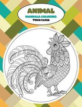 Mandala Coloring Thick paper - Animal