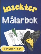 Malarbok Insekter - Foer barn 4-8 ar