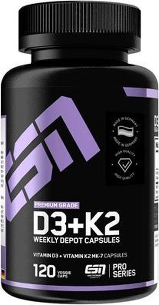 Esn - Vitamin D3+K2 (120) Unflavoured