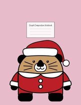 Graph Composition Notebook: Grid Paper Notebook: Large Size 8.5x11 Inches, 110 pages. Notebook Journal: Little Santa Bear White Pussy Willow Workb