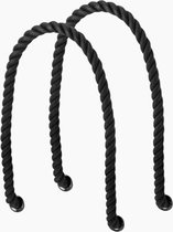 O bag BESTSELLER lange touw hengsels in zwart