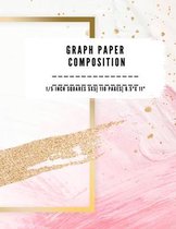 Graph Paper Composition: QUAD RULED 5x5, 0.20 inch size, 1/5 inch Grid paper notebook 110 PAGES Large 8.5 X 11 Large size graph paper compositi
