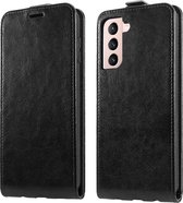 Shieldcase Samsung Galaxy S21 flip case - zwart leer